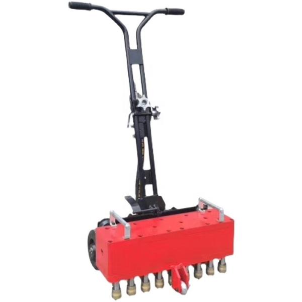 User-Friendly Multi-Head Concrete Roughing Machine for Accurate Pavement Roughening