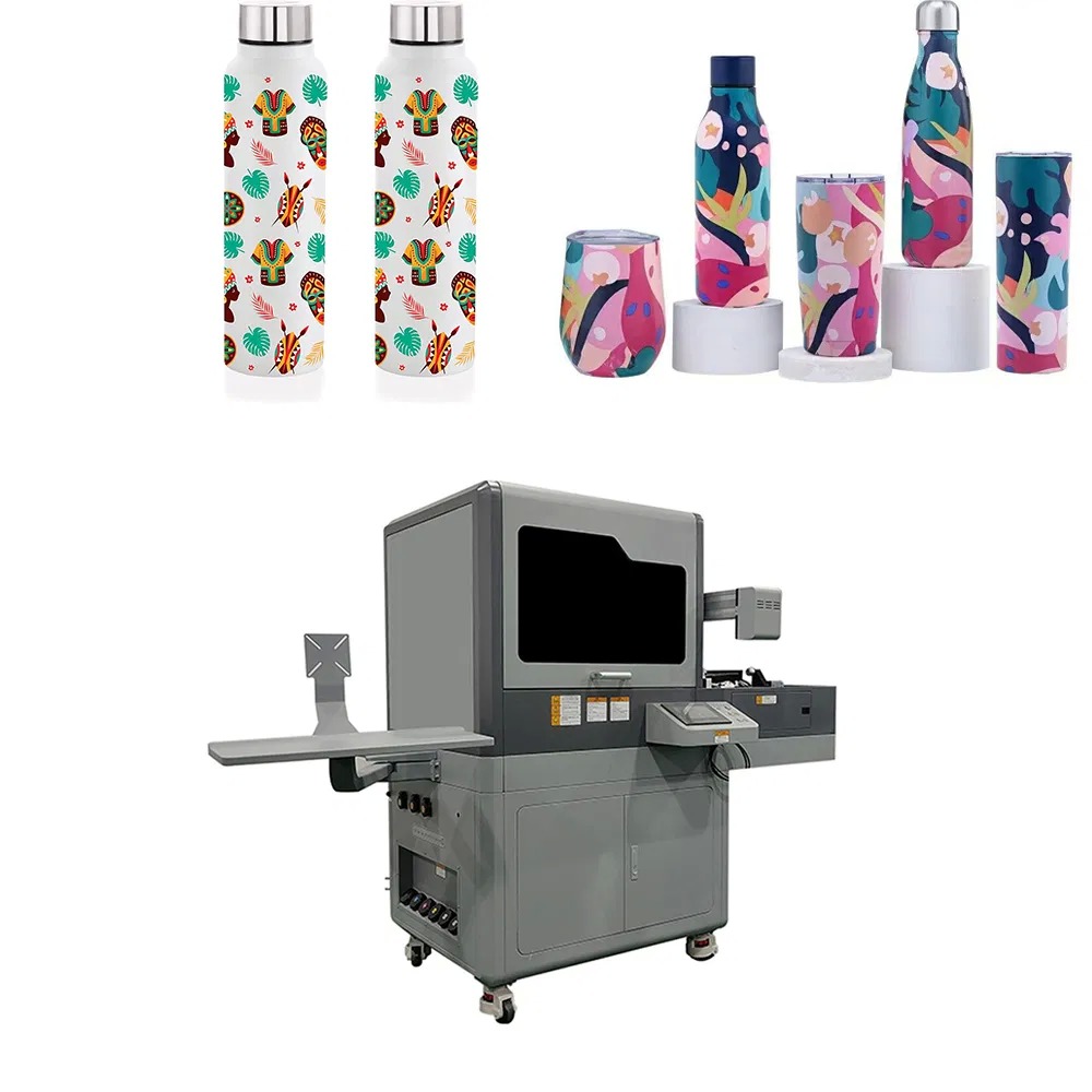 UV Printing Solution High Speed UV Cylinder Printing Machine for Water Bottles