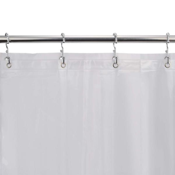 Double Shower Curtain Rings Stainless Steel Rustproof Metal Hooks for Bathroom Shower Rods Curtains