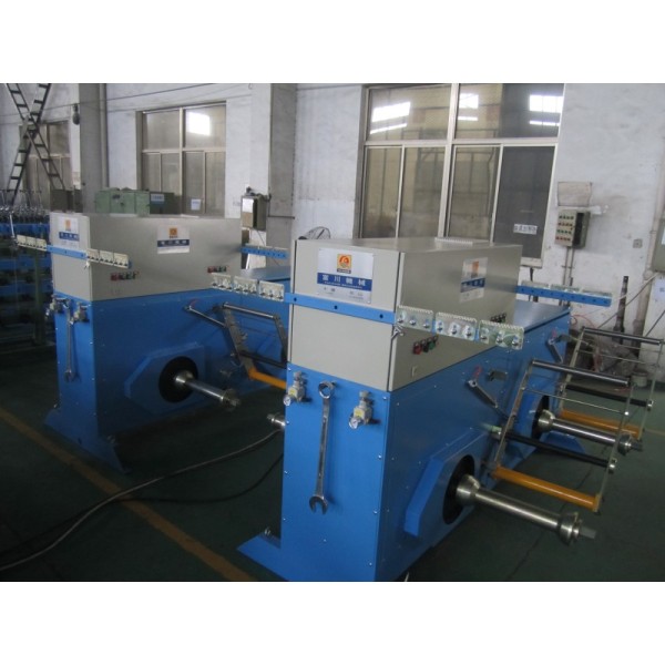 Four Shafts Bobbins Copper Wire Double Twist Bunching Active Pay Off Machine