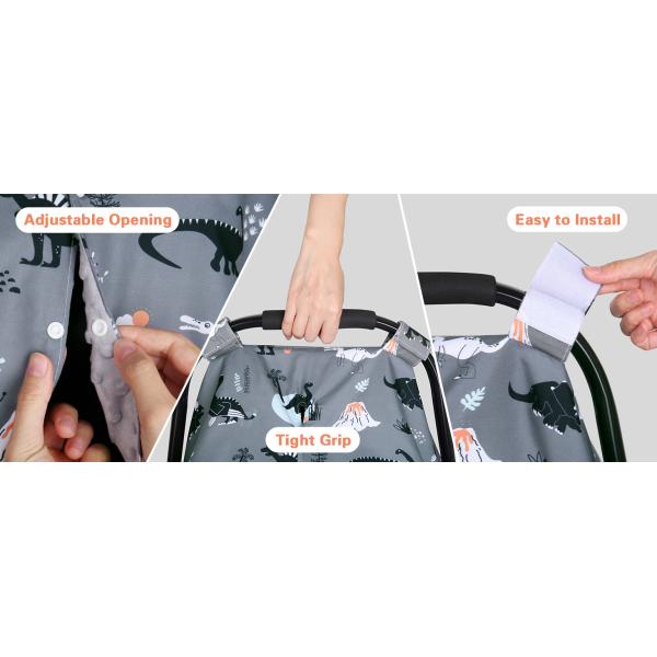 Multi-use Infant Car Seat Cover,Baby Carrier,Nursing Cover,Minky Blanket