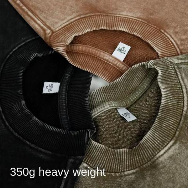 Anti-pilling 350g French Terry Vintage Hoodies Tracksuit for Men from Professional