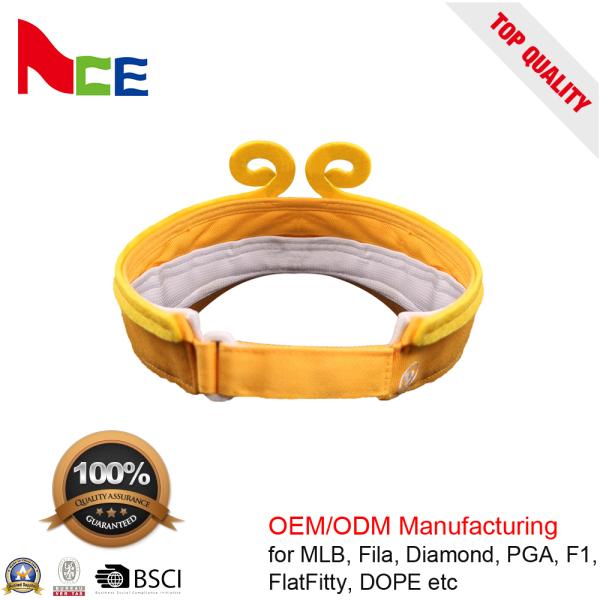 Желтое лето ягнится шляпа Топе красочной обезьяны крышки забрала Солнца животная для детей