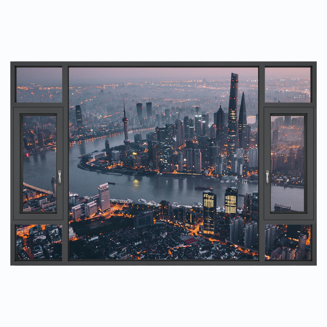 Stable Exterior And Interior Aluminum Double Glazed Windows Swing Casement Windows