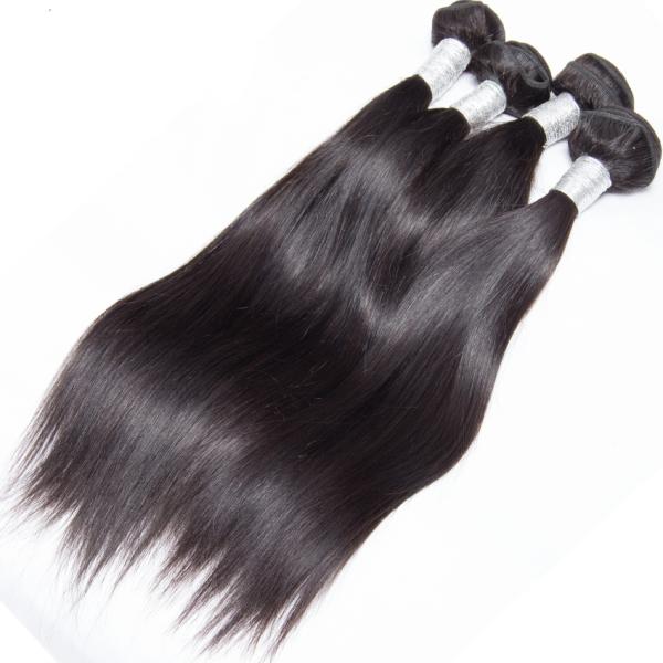 Unprocessed Straight Hair Peruvian Human Hair Weave 10