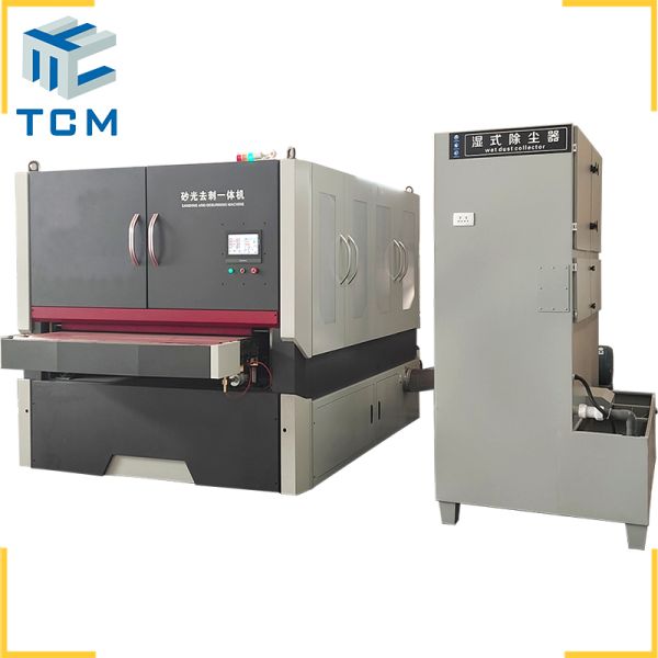 Steel workpieces metal works automatic sanding deburring polishing machine