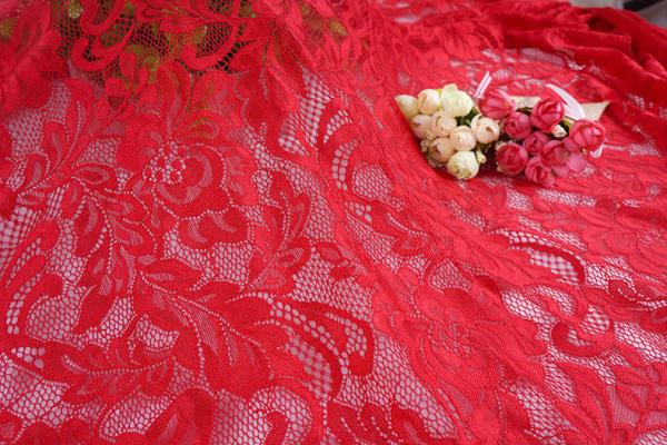 2017 Hot Sale Garment Accessories Strech French Lace Fabric  with Different Color-