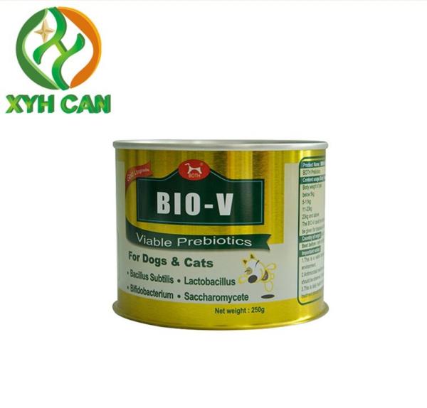 A caixa de Tin Can Round Tinplate Metal do pó de leite enlatou Tin For Dag Food Hight ajustável