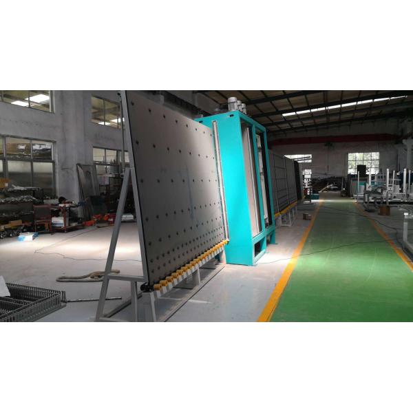 Energy Saving Industrial Glass Washer , Perpendicular Glass Washing Machine 50HZ