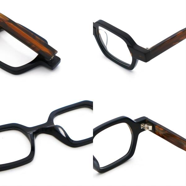 Retro Moda Personalidade Óculos Ópticos Acetato Quadro Unisex MR 98022
