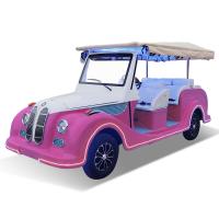 Carro Elétrico Clássico 8 lugares Carrinho Vintage Três fileiras de lugares 8 passageiros para venda