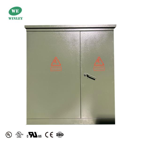 Transformateur de distribution d'électricité résidentielle 75Kva 3 phases monté sur un tampon Huile immergée de 34,5 KV à 480 V