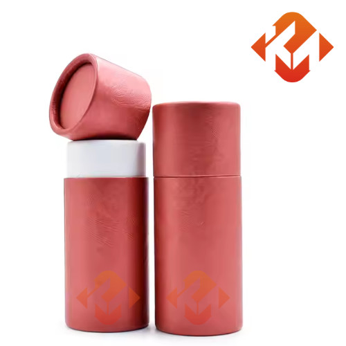 Customizable Cosmetic Paper Tube Packaging Eco Friendly Sustainable Kraft Paper Cylinder Containers