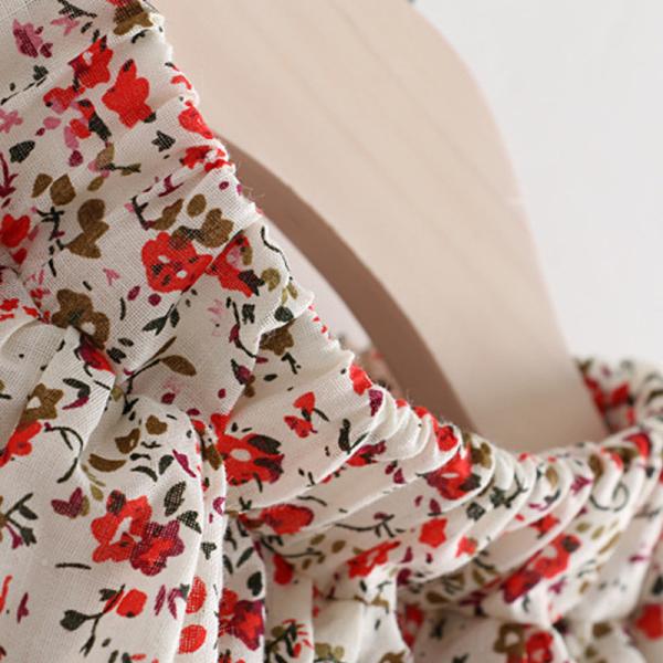 Children'S Outfit Sets Cartoon Floral Top And Skirt Girls Two-Piece