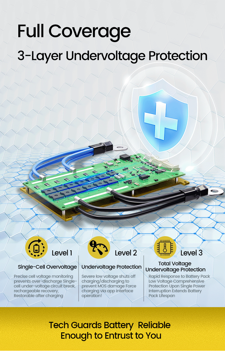 JNFN ANT BMS 4S 12V Lifepo4 Li-Ion 170A 220A 340A 400A 420A Lithium Battery Pack Bluetooth Smart BMS