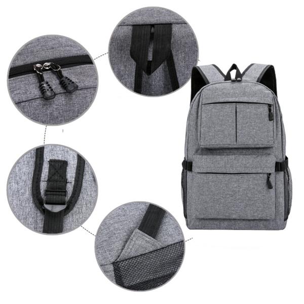 Korean version of schoolbag computer bag student backpack Oxford cloth men's shoulder bag men's bag