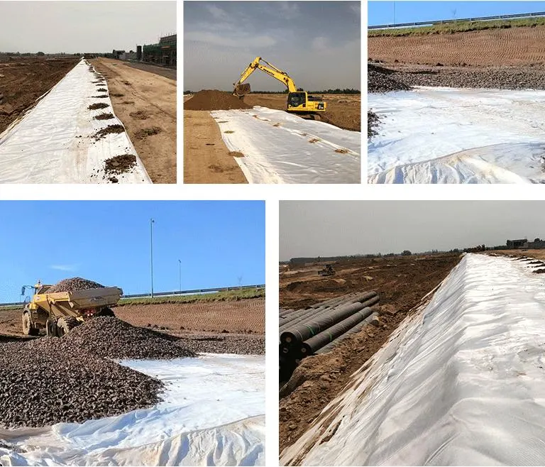 Не сплетенная мембрана ткани Geo ткани дренажа Geotextile полипропилена 100% PP