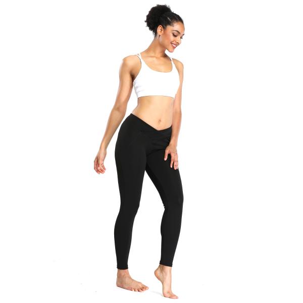 Black Sexy High Waisted Yoga Pants Sport Fitness Leggings