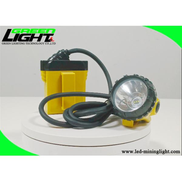 Underground Mining Corded Miner Cap Lamp 25000 Lux 348 Lum 14 Hours Lighting