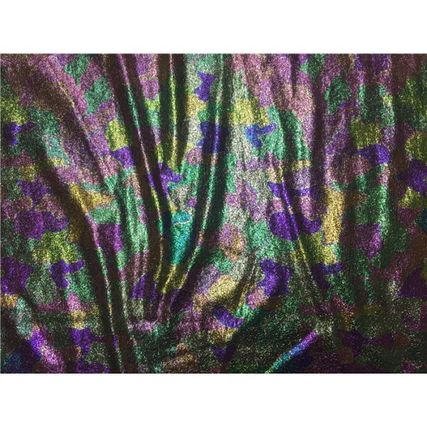 Shining Color Lamination Garment Leather Fabric 0.35mm Thickness Suede Fabric