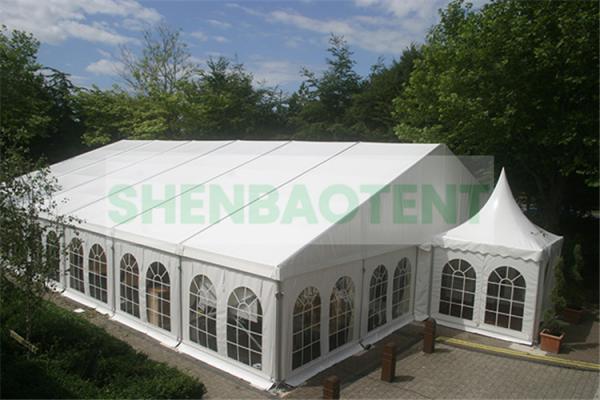 PVC Marquee Outdoor Wedding Tent Waterproof Custom Capacity Transparent Cover