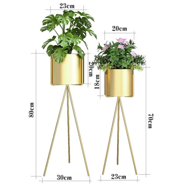 Nordic Round 30cm Diameter Metal Flower Stand