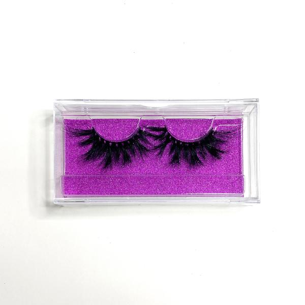 Hot Stamping Eyelash Empty Boxes , Glitter Paper Empty Eyelash Container