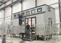 Maison modulaire préfabriquée maison mobile préfabriquée sur roues une bonne option pour la caravane