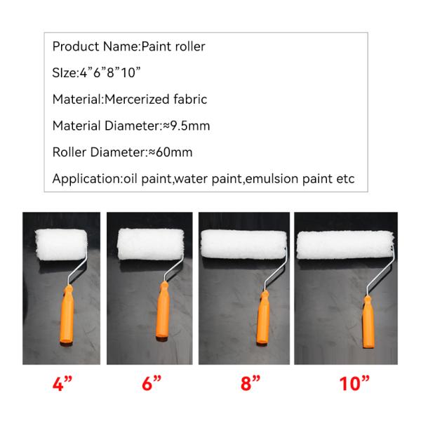 Поддержка на заказ ODM на заказ Цветочное украшение стен мягкая резиновая краска роликовая кисть
