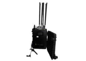 Atracador de drones flexible para mochila AC220V bandas 2.4G/5.8G con monitoreo