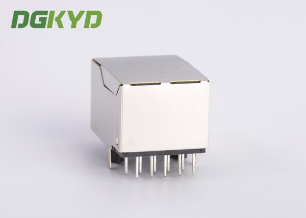 Módulos de 1 conector RJ45 do gato 6 do porto com os transformadores internos para transceptores da fibra ótica