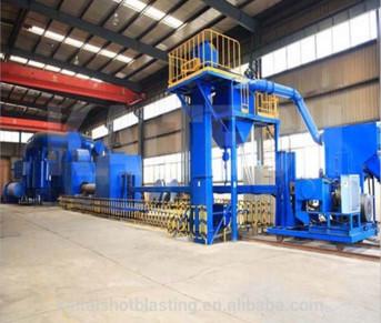 Auto Steel Pipe Shot Blasting Machine Electric Outside Cleaning One Year Warranty