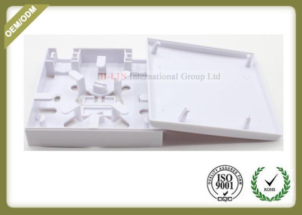 Optical Socket FTTH Distribution Terminal Box Wall Plate Outlets 2 Port