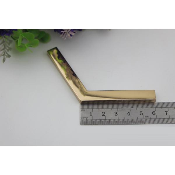 Factory direct sales iron material 105 mm length golden handbag corner protectors for box