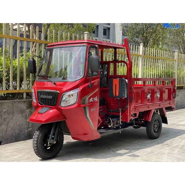 800W DAYANG Semi Cabin Cargo Tricycle with 250cc Engine and Hydraulic Strut Motorcycle