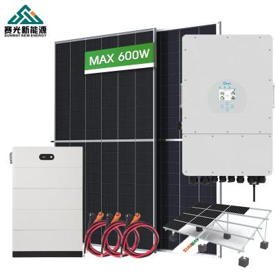 CE/RoHS/UN38.3/MSDS Certificado Sistema de Energia Solar Híbrida 5kw 8kw 10kw 12kw para Casa