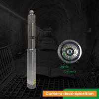 Colocación exacta bien profunda de la inspección de la sola de 50m m Borewell cámara de la prenda impermeable
