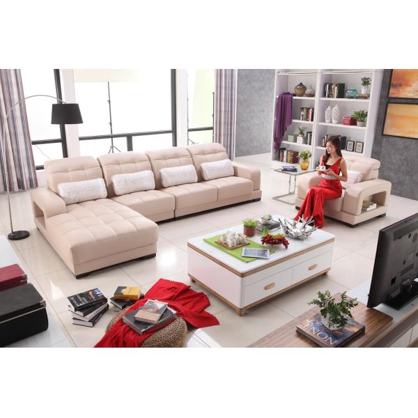 Living room leather sofa furniture h138
