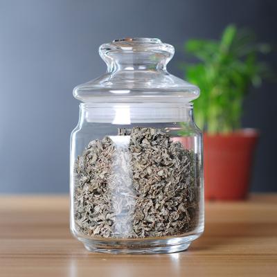 500ml Glass Container With Lid , Glass Food Storage Jars Silicone Ring Sealed