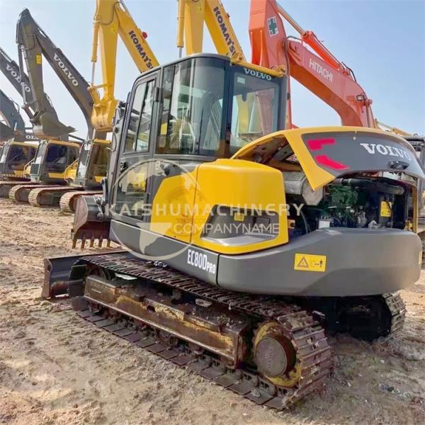 Used Volvo EC80D Excavator in Sweden with ORIGINAL Hydraulic Pump and 42 kW Power
