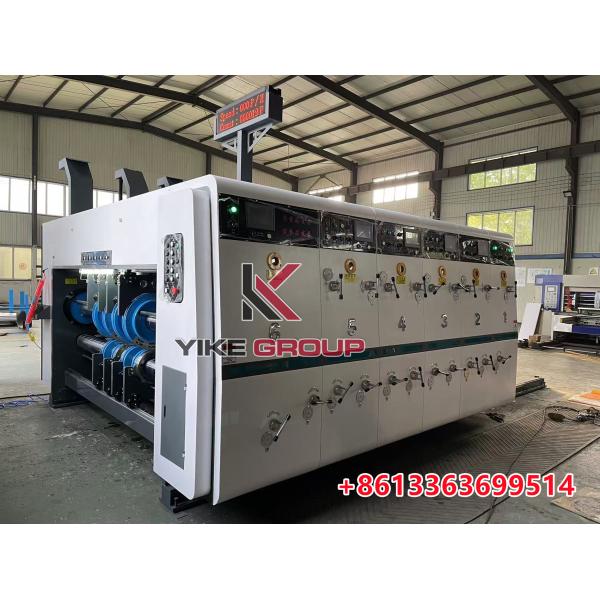 Yk-1220 Impresora de alimentación de borde de plomo máquina de corte de matrices eléctrica para cajas de cartón