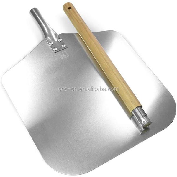 Алюминиевое лезвие Съемная деревянная ручка Лопата для пиццы 83 см Лопата для пиццы Квадратная алюминиевая пицца