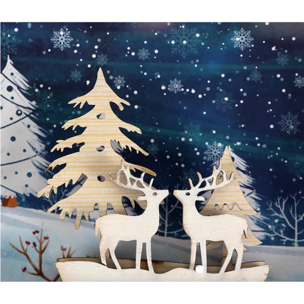 La Navidad de papel de lujo de la caja de regalo de la cartulina que empaqueta tamaño modificado para requisitos particulares