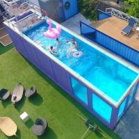 40 pés de piscina artificial do contentor de Surfable da construção de aço