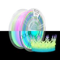 PLA + Filamento de alta resistencia para impresión 3D Glow Rainbow 1.75mm Filamento de impresión 3D