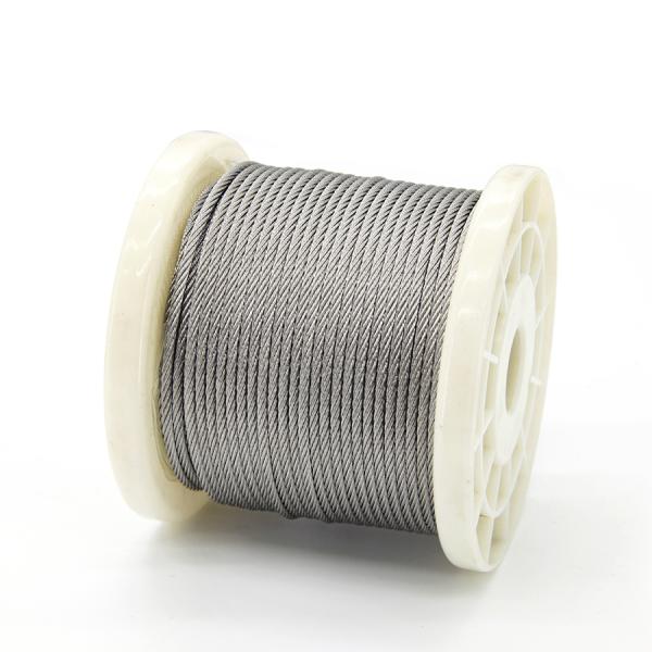 304/316 Cable de acero inoxidable 7x19 10mm Sin plata magnética para decoración al aire libre