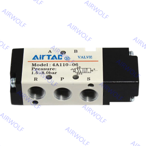 4A110-M5/06, 4A120-M5/06 AIRTAC 4A100 Series 5/2 way Air Valves M5 1/8