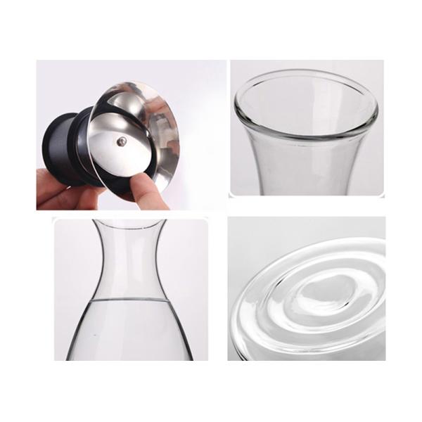 кувшин боросиликатного стекла 35оз с крышкой, Карафе воды верхней части сальто силикона изолированным крышкой