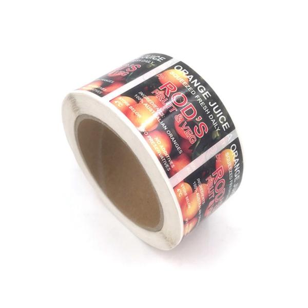 Transparent PVC Food And Beverage Labels Drum Label Printing