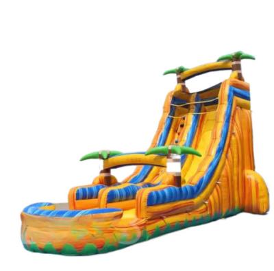 Commercial colorful theme inflatable water slides outdoor inflatable playground water slide PVC inflatable big jumping s